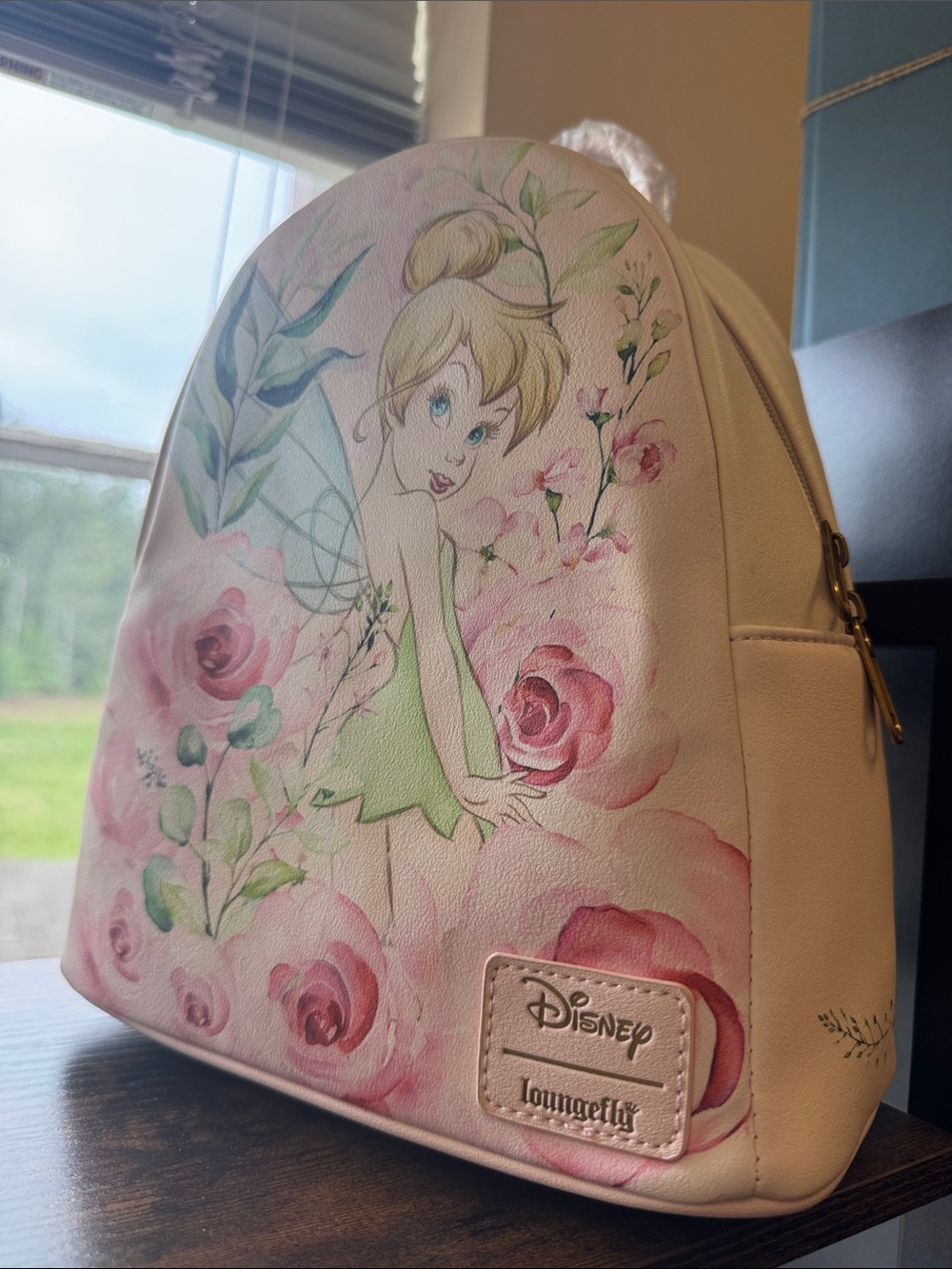 Loungefly Pink Tinker Bell Floral Mini Backpack NWT DISNEY